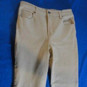 sz8 GLORIA VANDERBILT KHAKI TAN AMANDA STYLE MISSY MID WAIST PANTS RC 1406